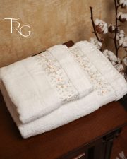 Комплект рушників Pupilla Collection Exclusive Penye (Молочний) - Зображення 4