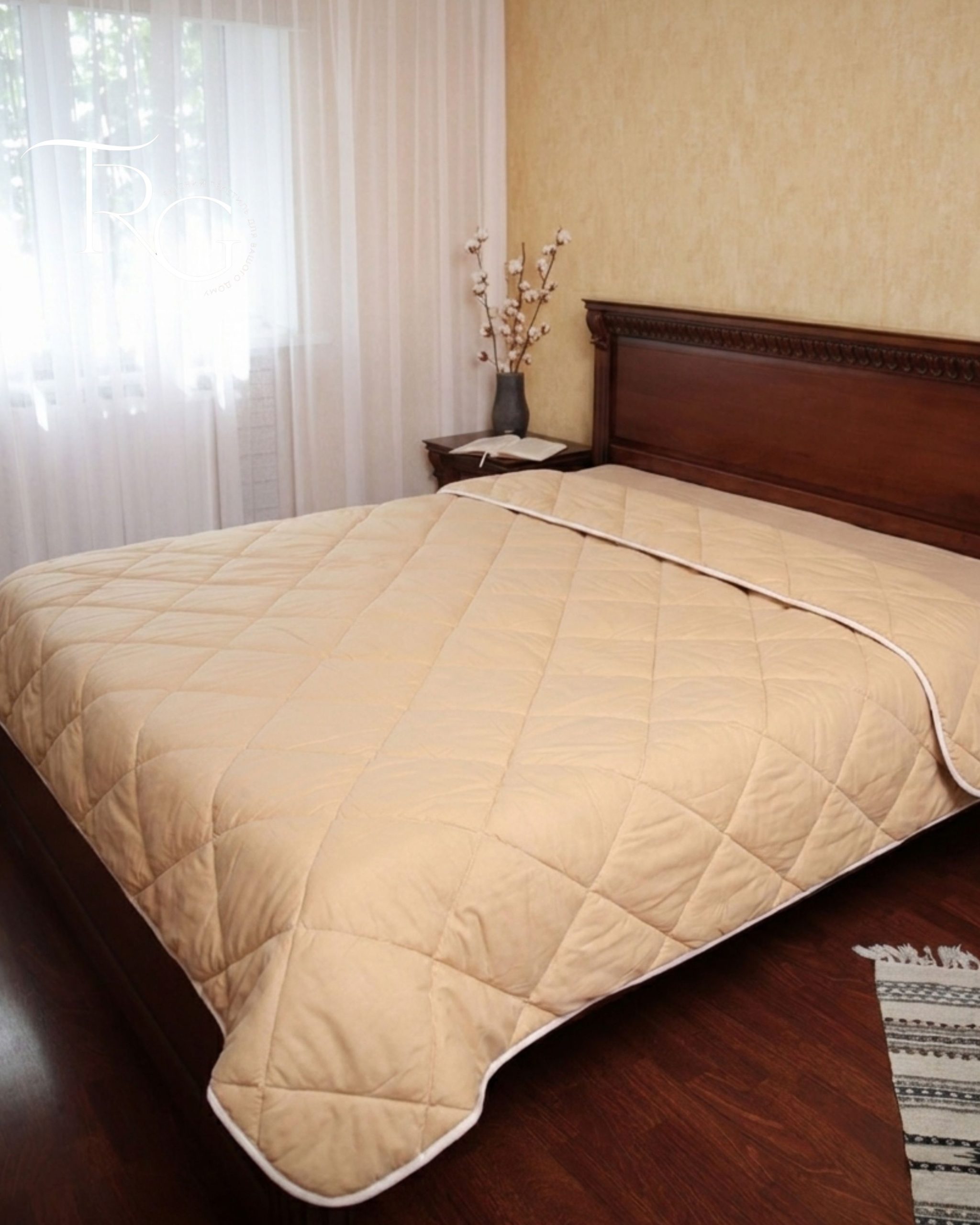 19 Ковдра TRG "Вовняна Premium" літня, 200 г/м² - Зображення 1