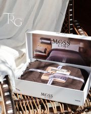 Плед-покривало MOSS Home з декоративними китицями (Коричневий) - Зображення 3